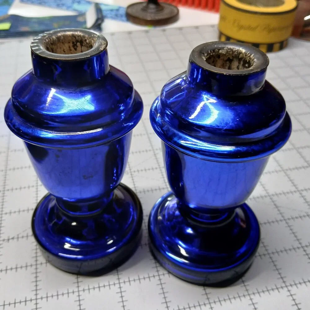 Blue Candlesticks - Picture 1 of 3